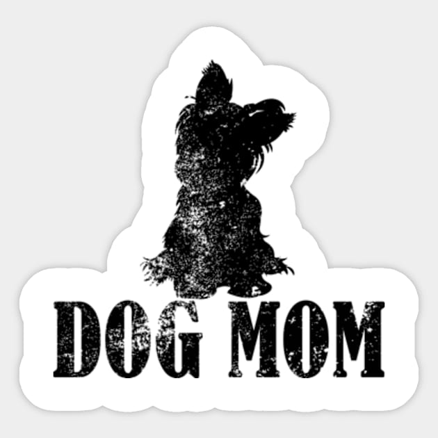 Yorkie Dog Mom Sticker by AstridLdenOs